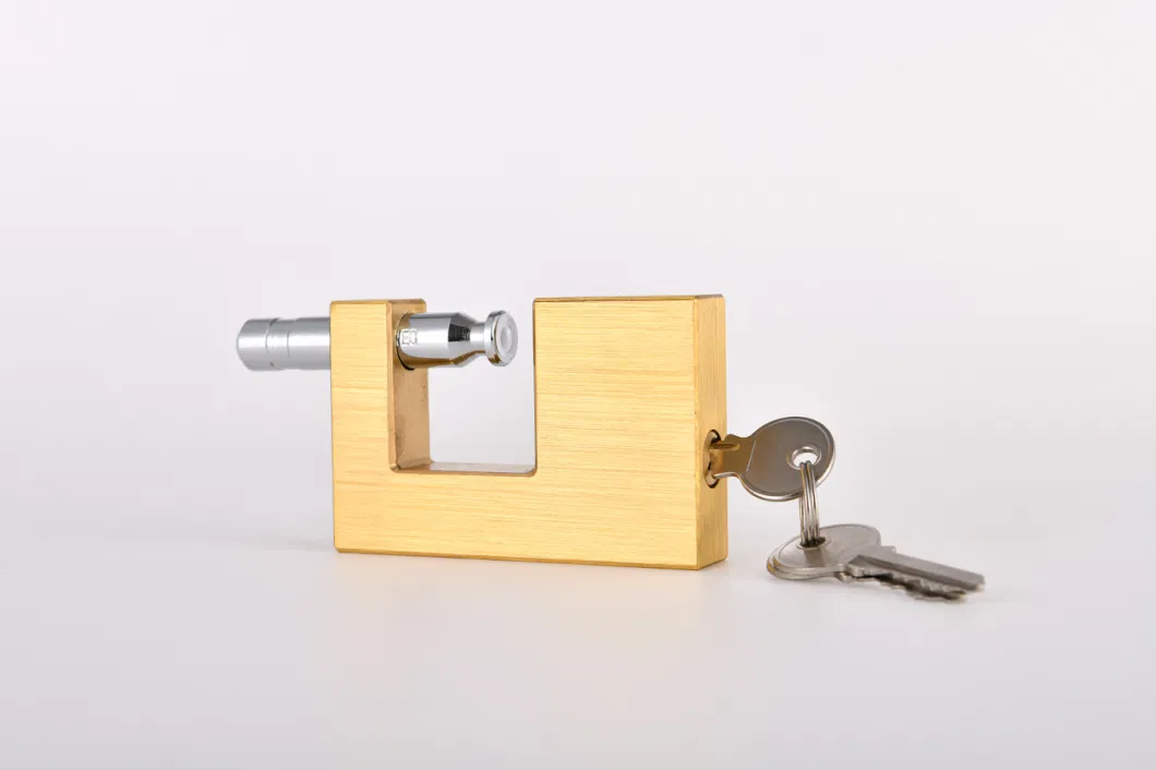 Premium Quality Brass Padlock - 90mm Rectangular Design