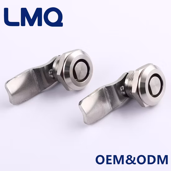 동유럽 Φ 13 스테인레스 스틸 1/4 회전 잠금 장치, 산업 철도 철도 차량 ATM 자동 판매기용 SUS 316 캐비닛 실린더 캠 잠금 장치